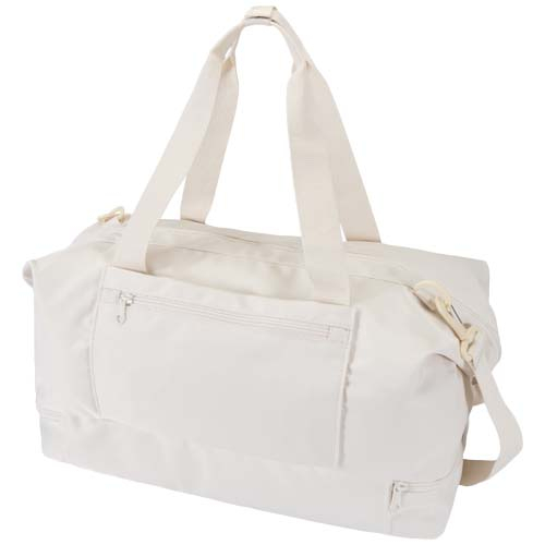Sac de voyage 42 L personnalisé recyclé Aware™ Trip Blanc cassé